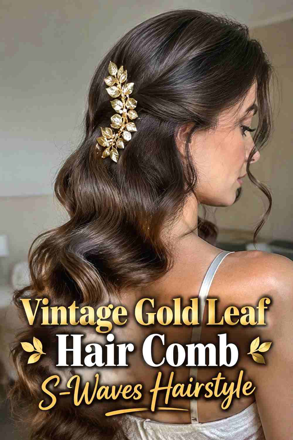 7. Vintage Gold Leaf Hair Comb S Waves Hairstyle