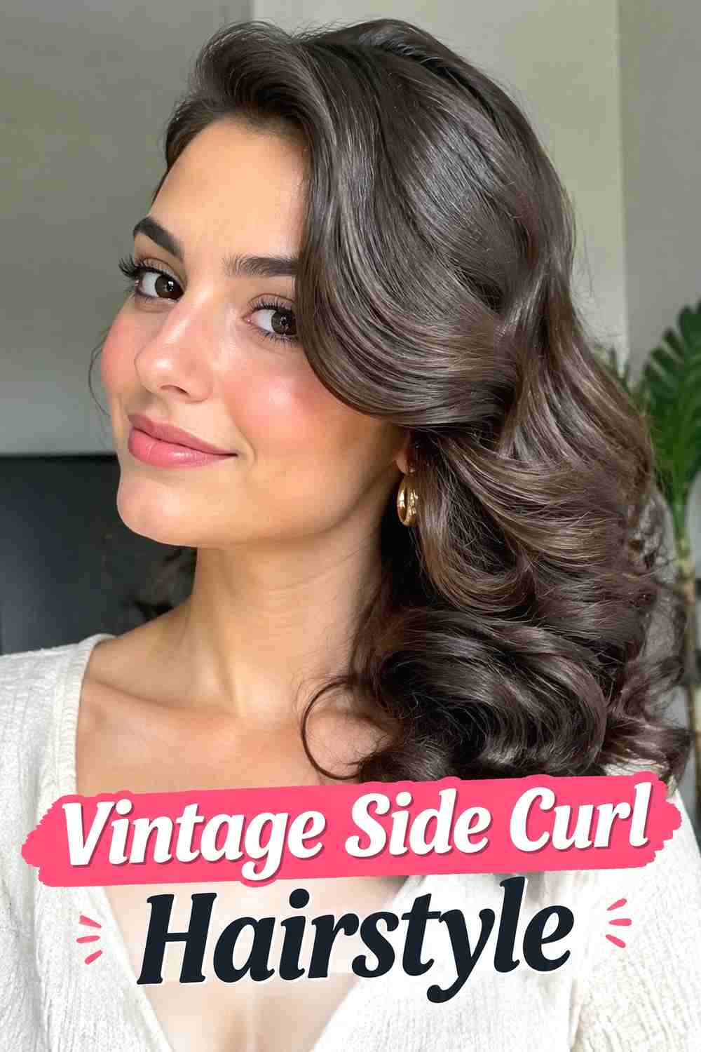 8. Vintage Side Curl Hairstyle
