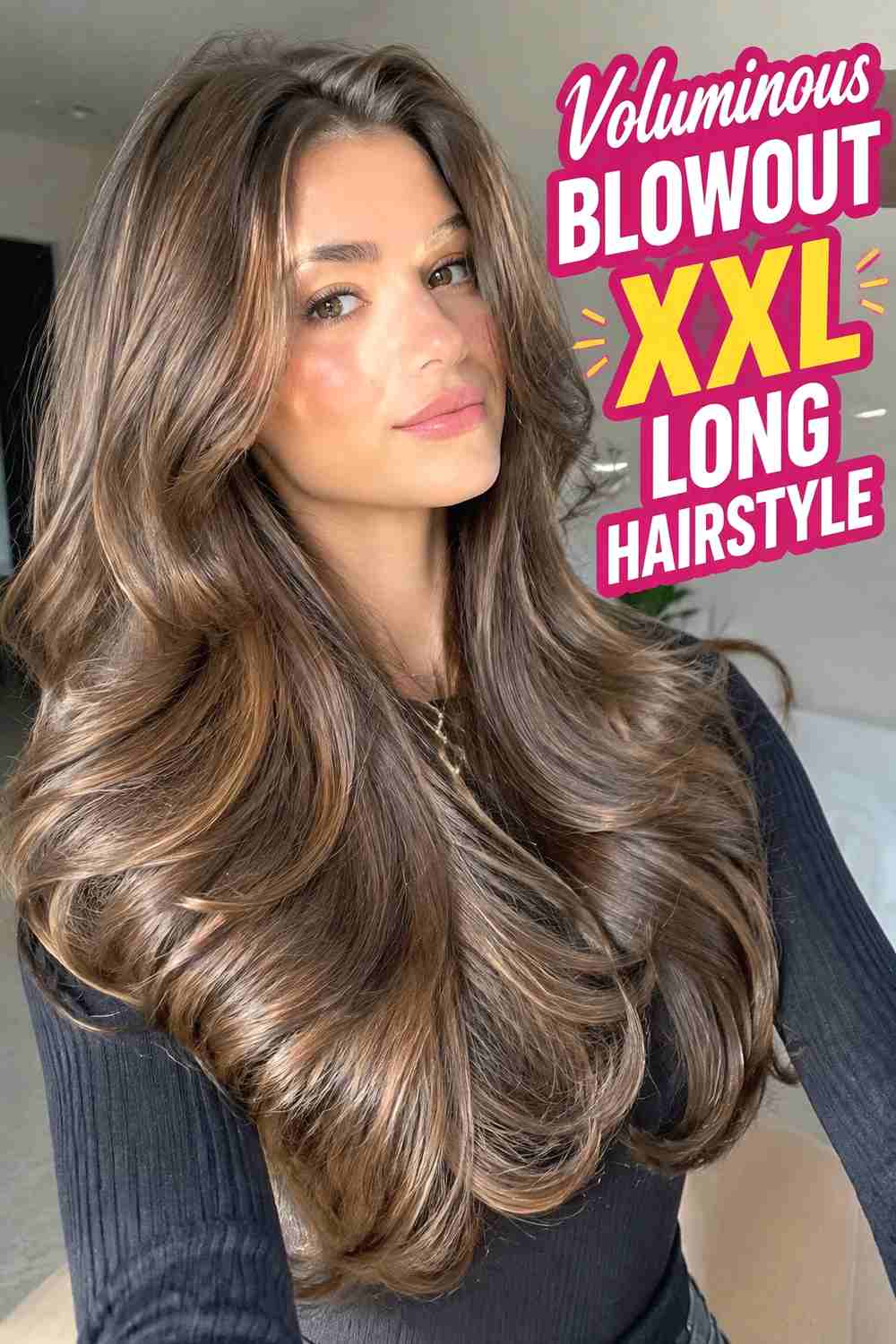 6. Voluminous Blowout Xxl Long Hairstyle