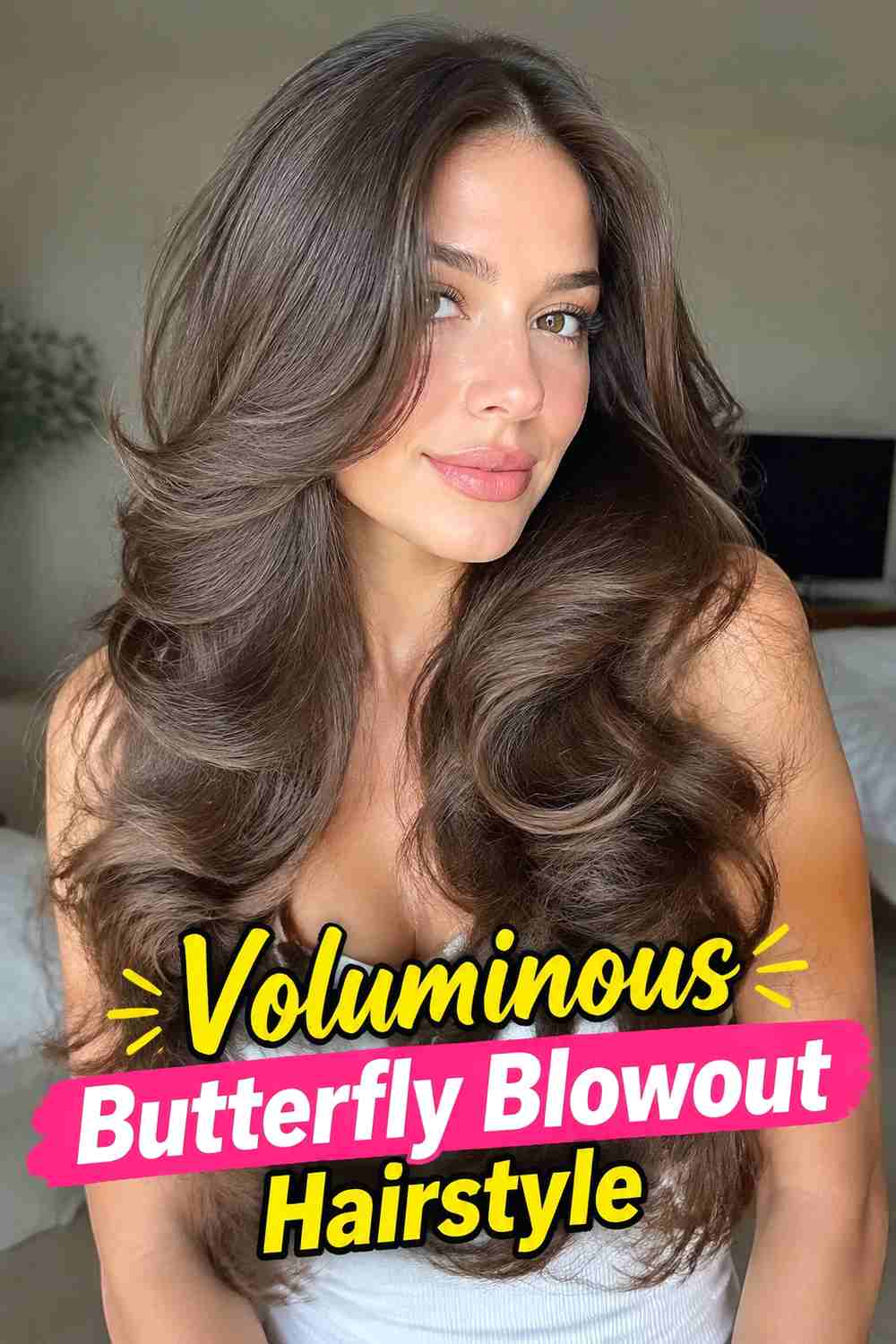 4. Voluminous Butterfly Blowout Hairstyle