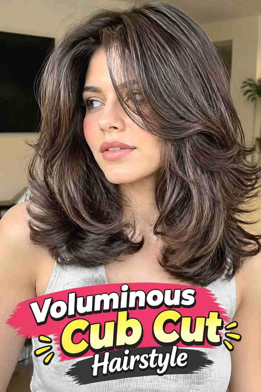 10. Voluminous Cub Cut Hairstyle