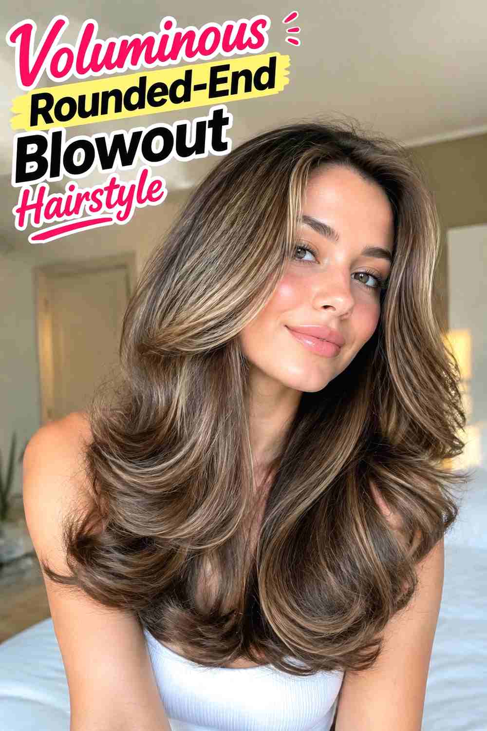 11. Voluminous Rounded End Blowout Hairstyle