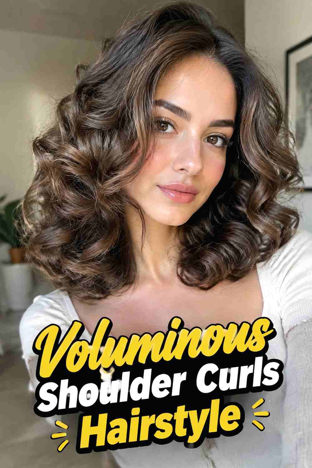 4. Voluminous Shoulder Curls Hairstyle