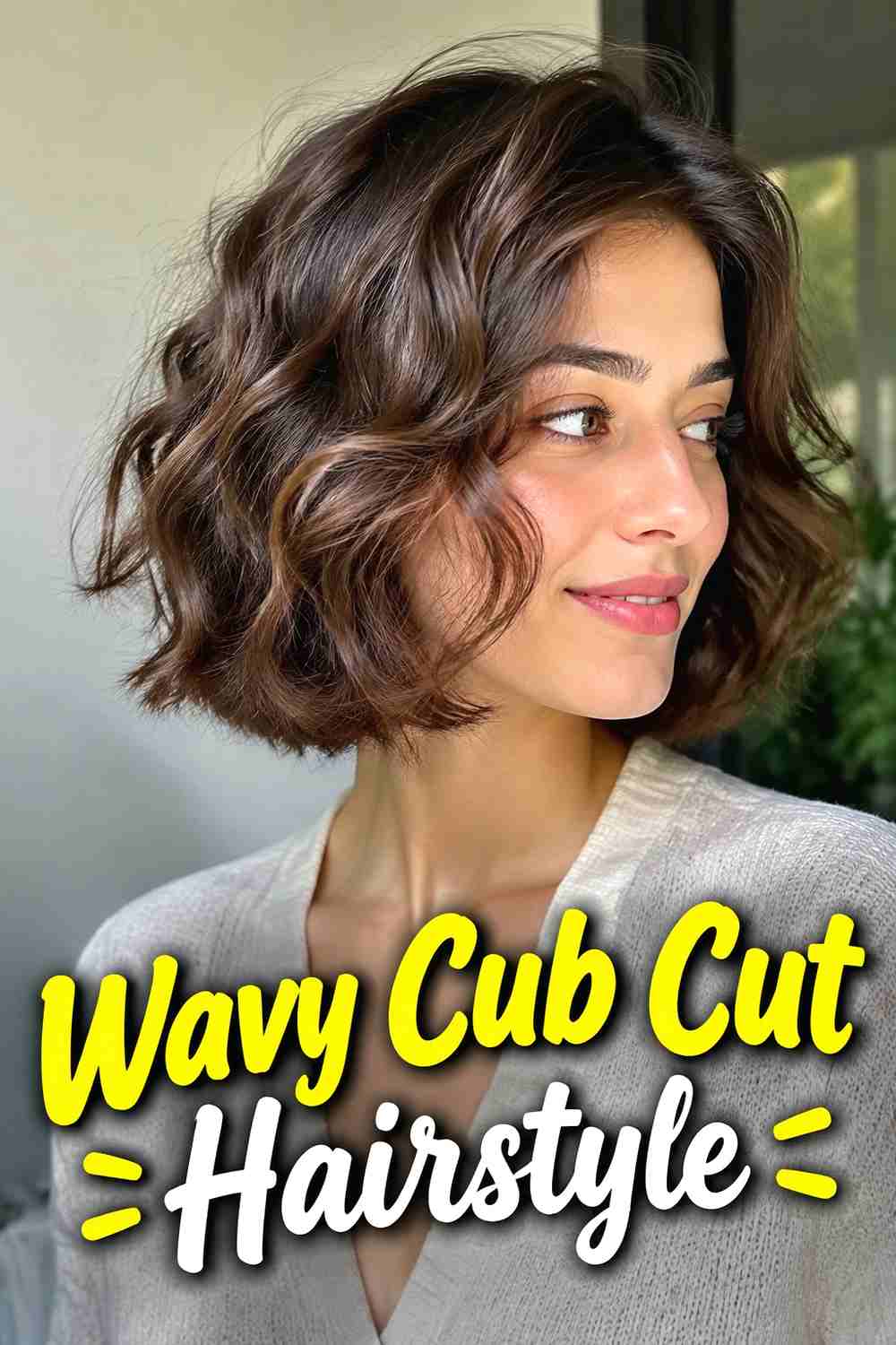 5. Wavy Cub Cut Hairstyle