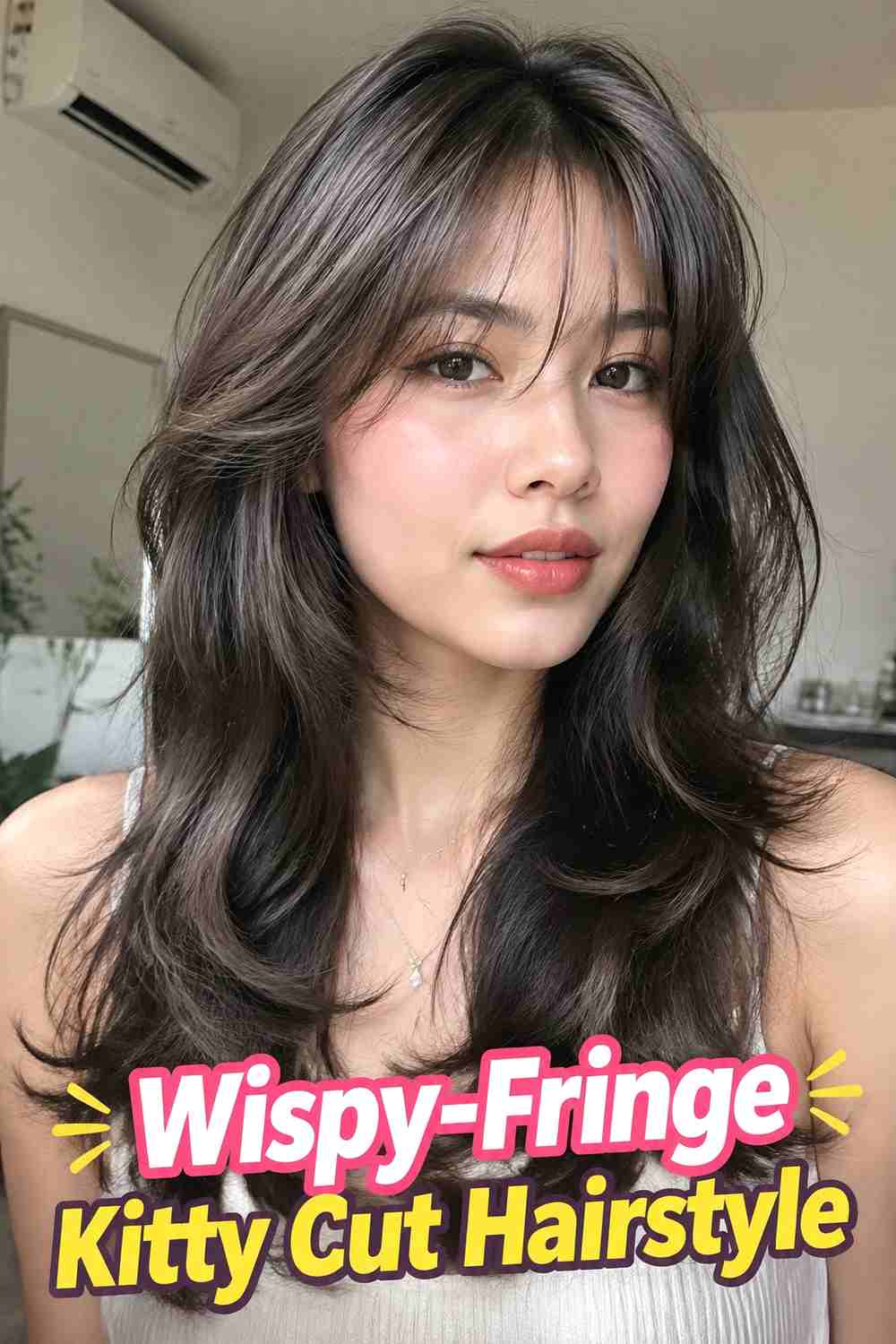 5. Wispy Fringe Kitty Cut Hairstyle